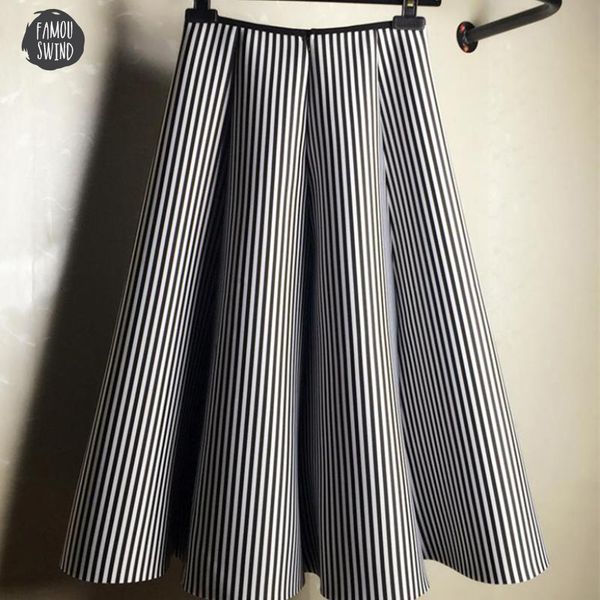 midi 2019 tutu skirt black and white vertical stripe skirt ps skirt a cotton spring skirts ing
