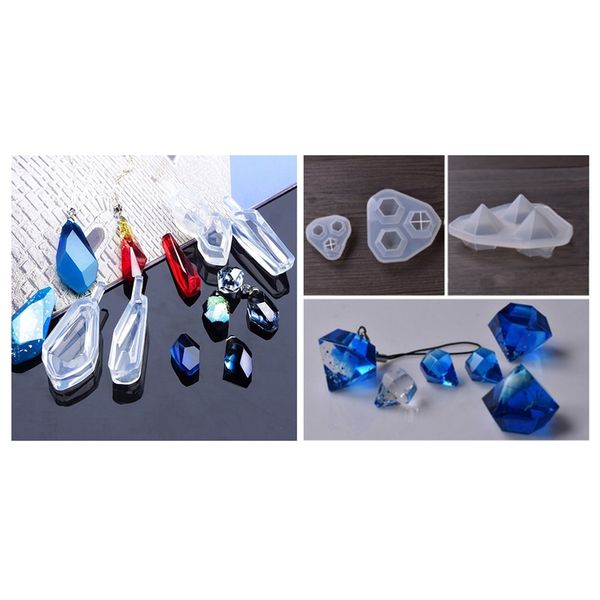 6 pieces silicone decorative jewelry making diy crafts: 2 pieces large + small cutting shape type molds & 4 assorted
6 pieces silicone decorative jewelry making diy crafts: 2 pieces large + small cutting shape type molds & 4 assorted
