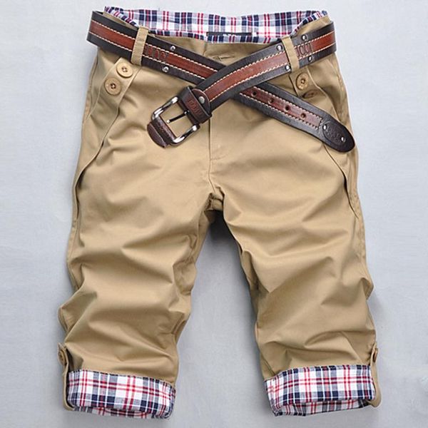 cotton men leisure shorts men fitness casual pants plaid cuffs black kaki grey color 1901 ing
cotton men leisure shorts men fitness casual pants plaid cuffs black kaki grey color 1901 ing