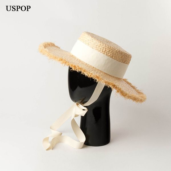 uspop 2019 new summer hats thickened raffia sun hats hand-woven lace-up straw rough edges flat beach hat, Blue;gray
uspop 2019 new summer hats thickened raffia sun hats hand-woven lace-up straw rough edges flat beach hat, Blue;gray