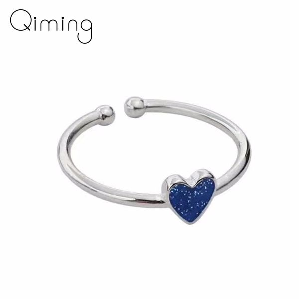 romantic elegant blue love heart rings for women girls wedding jewelry female valentine's mother's day gift boho ring, Slivery;golden
romantic elegant blue love heart rings for women girls wedding jewelry female valentine's mother's day gift boho ring, Slivery;golden
