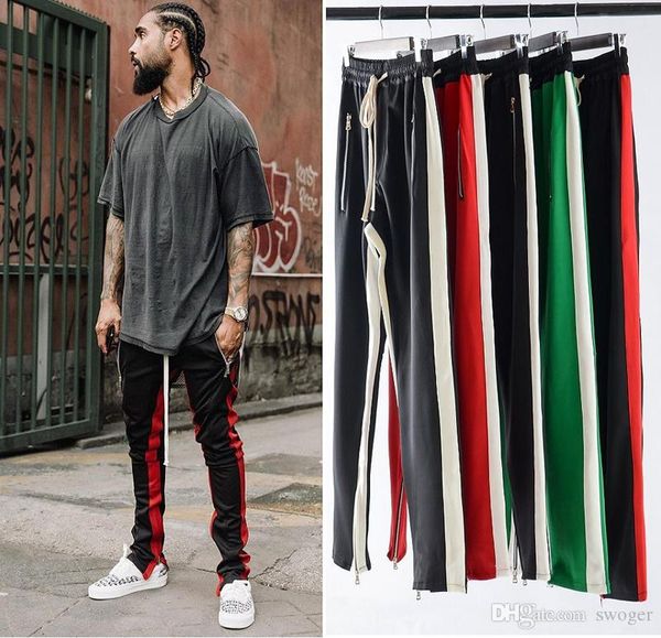 new mens zipper pants hip hop fog fashion sweatpants red bottoms justin bieber joggers pants streetwear, Black
new mens zipper pants hip hop fog fashion sweatpants red bottoms justin bieber joggers pants streetwear, Black