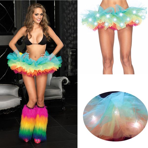 women's tutu skirt rainbow with led light up skirt fluffy tulle party dance short mini princess, Black
women's tutu skirt rainbow with led light up skirt fluffy tulle party dance short mini princess, Black