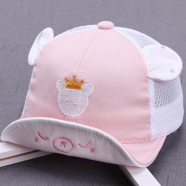 cute crown bear baby hat adjustable thin mesh baby girl boy sun hat summer foldable brim newborn baseball cap, Yellow
cute crown bear baby hat adjustable thin mesh baby girl boy sun hat summer foldable brim newborn baseball cap, Yellow