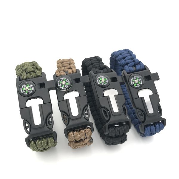 outdoor paracord bracelet survival men adventurer paracord watch strap tactical outdoor tools compass scraper whistle 4 function
outdoor paracord bracelet survival men adventurer paracord watch strap tactical outdoor tools compass scraper whistle 4 function