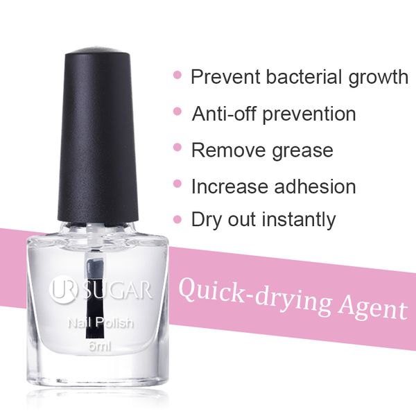 nail polish ur sugar quick-drying increase adhesion remove grease function transparent long lasting art care 6ml
nail polish ur sugar quick-drying increase adhesion remove grease function transparent long lasting art care 6ml
