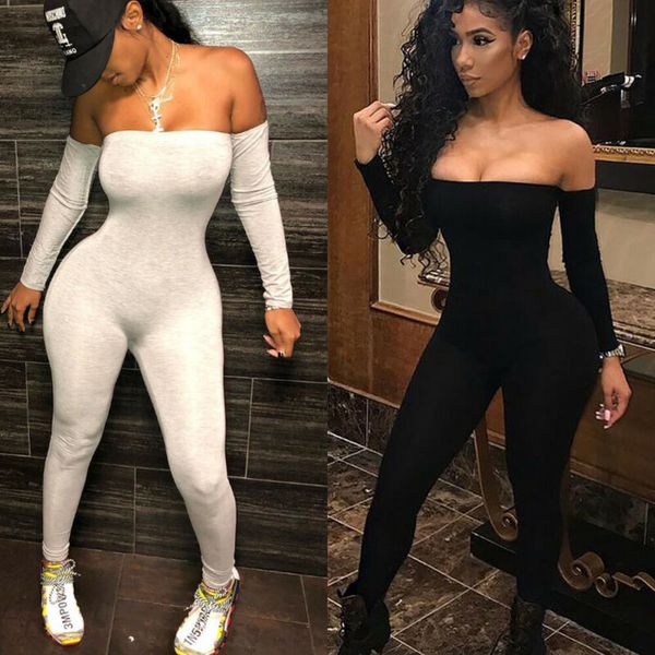 jumpsuit women off shoulder bodycon long sleeve clubwear playsuit jumpsuits rompers skinny jumpsuits female black trousers, Black;white
jumpsuit women off shoulder bodycon long sleeve clubwear playsuit jumpsuits rompers skinny jumpsuits female black trousers, Black;white