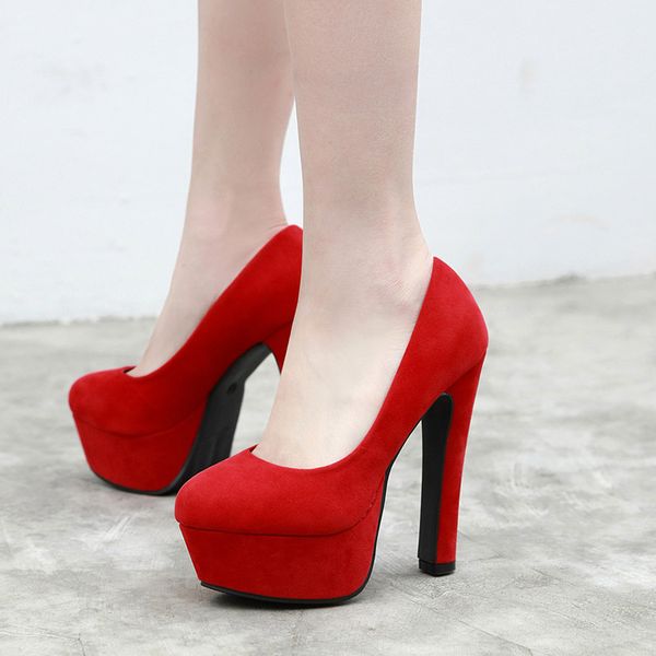womens pumps 2020 spring new suede square heel high heels 14 cm super high heel models catwalk single shoes wedding shoes, Black
womens pumps 2020 spring new suede square heel high heels 14 cm super high heel models catwalk single shoes wedding shoes, Black