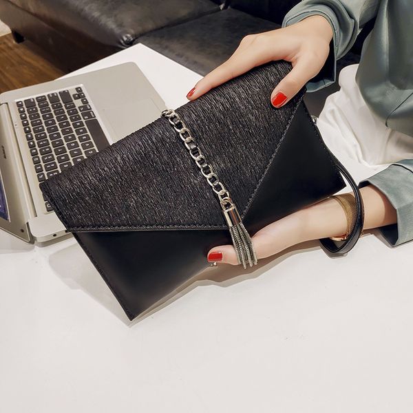 purse female clutch 2020 new fashion mass tassels clutch bag