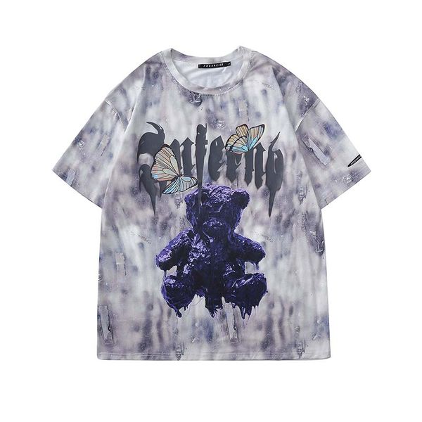 uncledonjm hip hop bear tie dye t shirt men casual cotton short sleeve 2020 harajuku fashion streetwear male tees fr-e20, White;black
uncledonjm hip hop bear tie dye t shirt men casual cotton short sleeve 2020 harajuku fashion streetwear male tees fr-e20, White;black