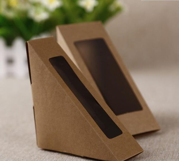 100pcs kraft sandwich bread box with open window sandwich box disposable crisper ing
100pcs kraft sandwich bread box with open window sandwich box disposable crisper ing