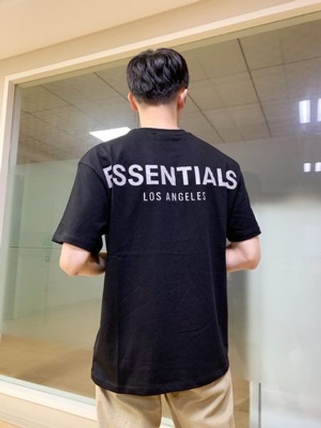19fw fog fear of god essentials 3m reflective tee los angeles short sleeves men women summer casual street skateboard t-shirt, White;black
19fw fog fear of god essentials 3m reflective tee los angeles short sleeves men women summer casual street skateboard t-shirt, White;black
