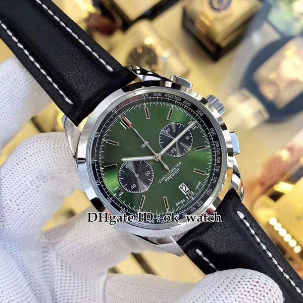 new premier b01 42mm ab0118a11l1x1 vk quartz chronograph mens watch green dial black leather strap steel case gents sport watches 6 colors, Slivery;brown
new premier b01 42mm ab0118a11l1x1 vk quartz chronograph mens watch green dial black leather strap steel case gents sport watches 6 colors, Slivery;brown