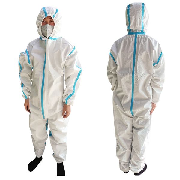 disposable protective suit coverall long front zipper cuffs isolation suit safety clothing work clothes protective clothing
disposable protective suit coverall long front zipper cuffs isolation suit safety clothing work clothes protective clothing