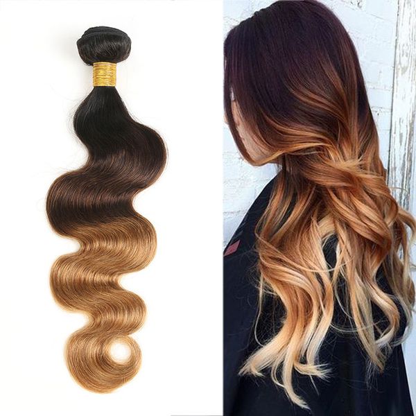 ombre brazilian hair weave bundles body wave 3 tone t1b/4/27 non remy ombre human hair bundles, Black
ombre brazilian hair weave bundles body wave 3 tone t1b/4/27 non remy ombre human hair bundles, Black