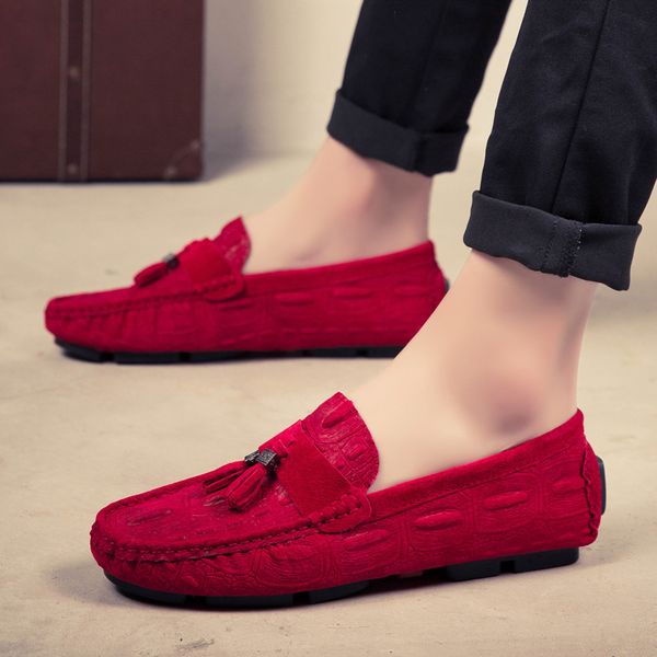 autumn tassel casual shoes men suede leather male loafers british style man boat shoes breathable non-slip soft loafers male, Black
autumn tassel casual shoes men suede leather male loafers british style man boat shoes breathable non-slip soft loafers male, Black
