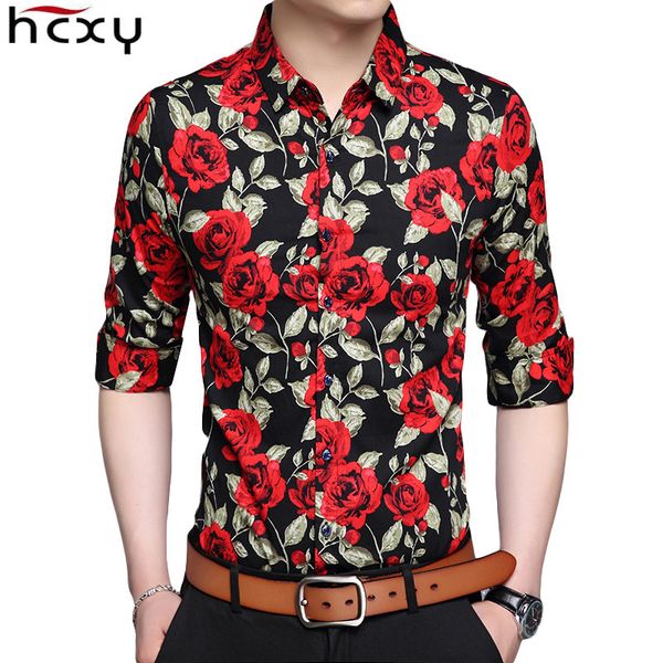 hcxy 2018 spring floral print shirt for men new fashion long sleeve flower mens shirts male slim flower casual men shirt camisa y190506, White;black
hcxy 2018 spring floral print shirt for men new fashion long sleeve flower mens shirts male slim flower casual men shirt camisa y190506, White;black