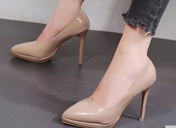 2019 women's shoes in spring and autumn with new style high heel fine heel round head waterproof table@248, Black
2019 women's shoes in spring and autumn with new style high heel fine heel round head waterproof table@248, Black