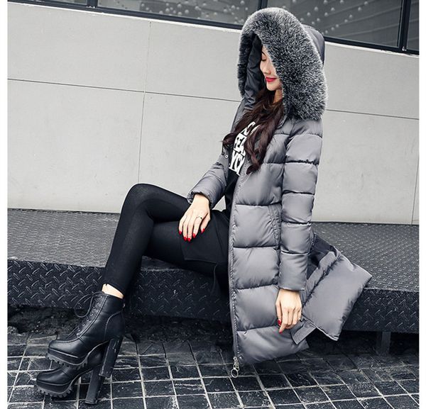 new 2020 parkas invierno style fur collar hooded women's winter coat padded warm women jacket abrigo mujer wxf462, Black
new 2020 parkas invierno style fur collar hooded women's winter coat padded warm women jacket abrigo mujer wxf462, Black