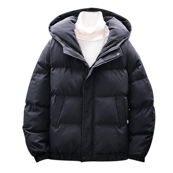men's new cotton clothing jacket winter style fashionable light down cotton solid color warm coat pure color long sleeve jacket, Black
men's new cotton clothing jacket winter style fashionable light down cotton solid color warm coat pure color long sleeve jacket, Black