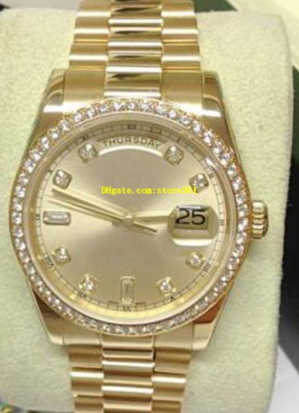 3style mens watches wrist watch 18kt gold 36mm president yellow gold dial mop diamond bezel 118348 - sant blanc mechanical automatic asian, Slivery;brown
3style mens watches wrist watch 18kt gold 36mm president yellow gold dial mop diamond bezel 118348 - sant blanc mechanical automatic asian, Slivery;brown