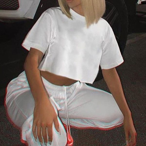 women short sleeve casual loose yoga gym shirt woman crop tee short summer tshirt streetwear feminina camiseta, White;red
women short sleeve casual loose yoga gym shirt woman crop tee short summer tshirt streetwear feminina camiseta, White;red
