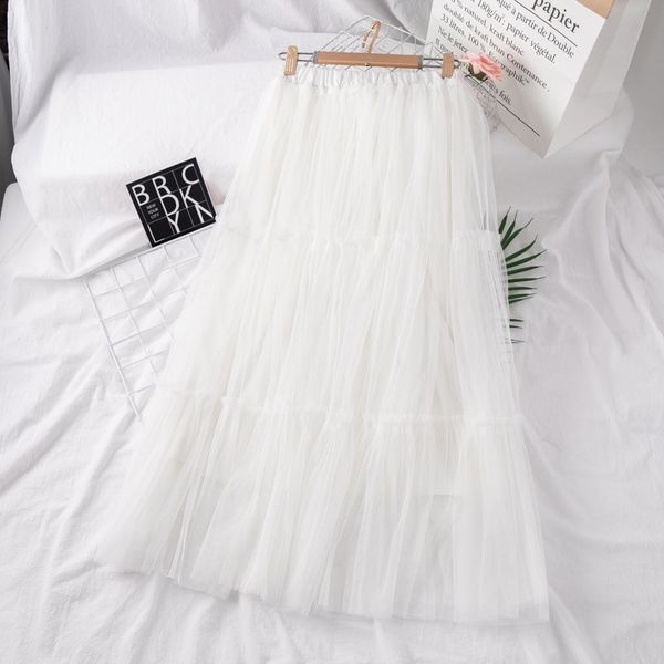 2020 spring summer vintage skirt womens elastic high waist tulle skirts long pleated mesh tutu skirt female big swing, Black
2020 spring summer vintage skirt womens elastic high waist tulle skirts long pleated mesh tutu skirt female big swing, Black