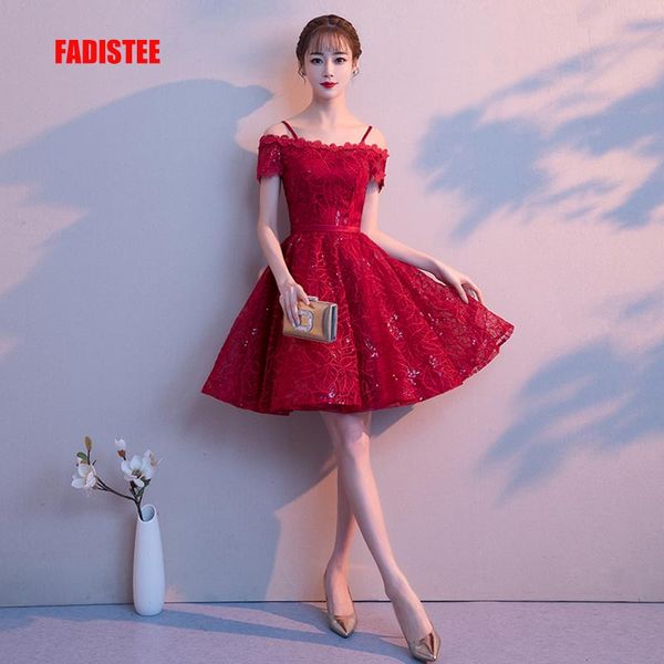 fadistee new design a-line short dresses boat-neck cocktail party dress festa lace elagant simple lace-up bling burgundy frock, White;black
fadistee new design a-line short dresses boat-neck cocktail party dress festa lace elagant simple lace-up bling burgundy frock, White;black