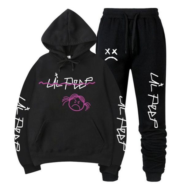 lil peep fashion men's tracksuit casual sportsuit men women hooded sweatshirts +pants 2 pieces sets autumn hoodies pants suit, Gray
lil peep fashion men's tracksuit casual sportsuit men women hooded sweatshirts +pants 2 pieces sets autumn hoodies pants suit, Gray