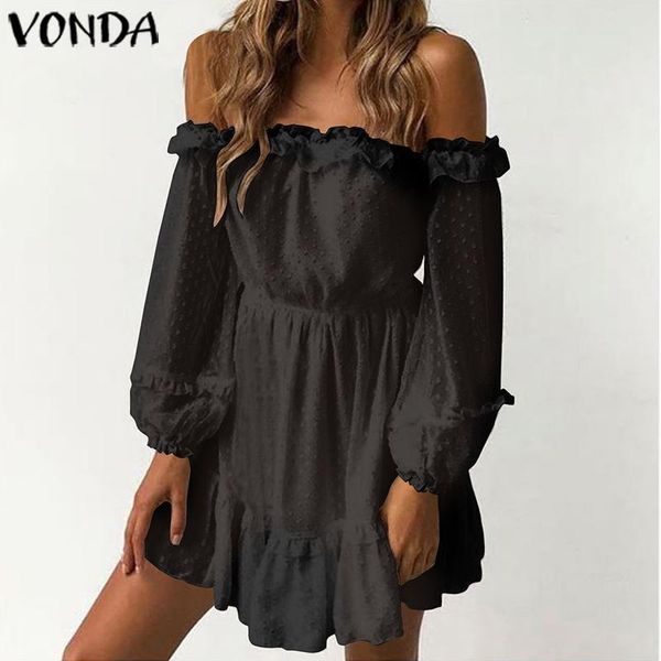 off shoulder dress bohemian lantern sleeve dot print sundress vonda 2019 spring summer beach dress party vestidos plus size, Black;gray
off shoulder dress bohemian lantern sleeve dot print sundress vonda 2019 spring summer beach dress party vestidos plus size, Black;gray