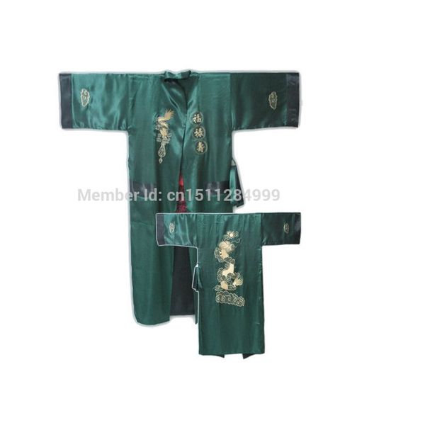 green black chinese men reversible silk robe embroidery kimono bathrobe gown two-side nightwear with dragon, Black;brown
green black chinese men reversible silk robe embroidery kimono bathrobe gown two-side nightwear with dragon, Black;brown