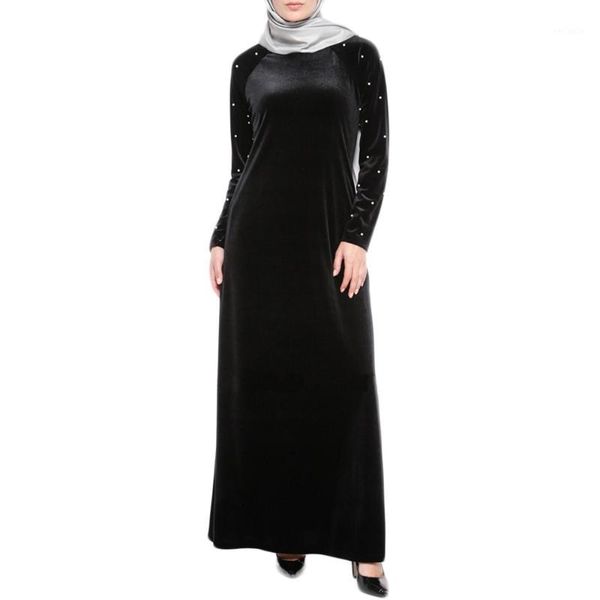chamsgend muslim women islamic beading velvet robe plus size middle east long dress hijab abayas for women dress c301181, Red
chamsgend muslim women islamic beading velvet robe plus size middle east long dress hijab abayas for women dress c301181, Red