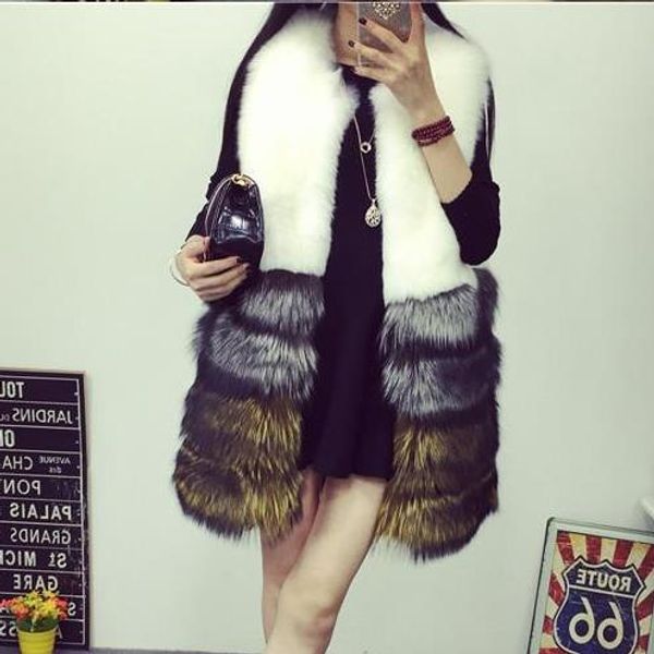 vetement 2019 winter women's faux fur coat artificial fur vest furry vests femme jackets plus size 5xl furry fake gilet z6, Black
vetement 2019 winter women's faux fur coat artificial fur vest furry vests femme jackets plus size 5xl furry fake gilet z6, Black