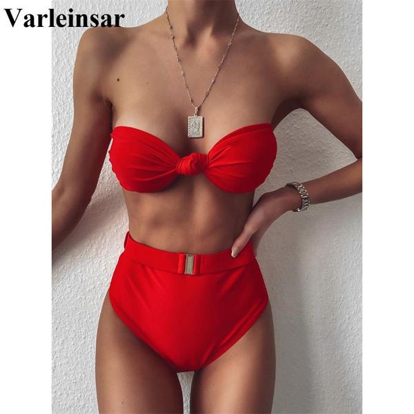 new strapless high waist bikini 2020 female swimsuit women swimwear two-pieces bikini set lace up bather bathing suit v2160 
new strapless high waist bikini 2020 female swimsuit women swimwear two-pieces bikini set lace up bather bathing suit v2160