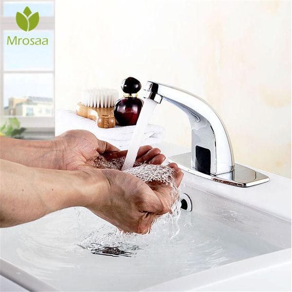 mrosaa chrome touchless smart sensor faucet automatic inflared sensor sink water saving inductive electric water tap coldwater
mrosaa chrome touchless smart sensor faucet automatic inflared sensor sink water saving inductive electric water tap coldwater