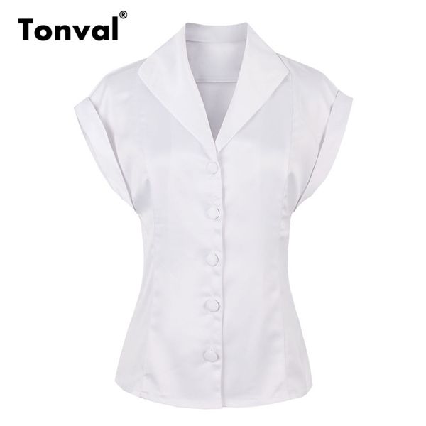 tonval white shirt faux satin silky blouse women vintage turn down collar 2020 summer ladies formal office blouses
tonval white shirt faux satin silky blouse women vintage turn down collar 2020 summer ladies formal office blouses