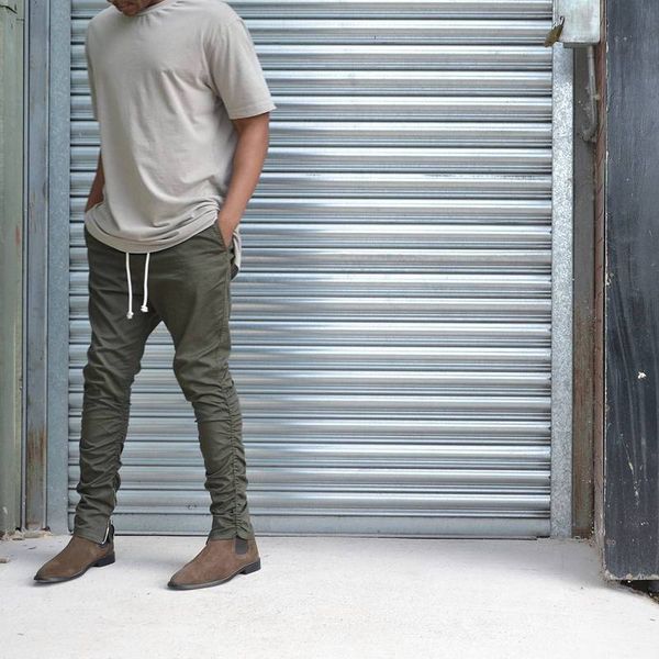 mens joggers fashion-wholesale-khaki/black/green hop pants with zippers factory korean men connection clothing urban fear of god hip pa dndr 
mens joggers fashion-wholesale-khaki/black/green hop pants with zippers factory korean men connection clothing urban fear of god hip pa dndr