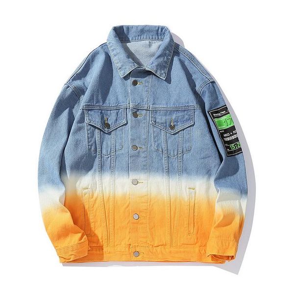 unique vintage mens gradation denim jacket fashion designer hip hop casual letters embroidery back printed cotton coats outwear gxn1090, Black;brown
unique vintage mens gradation denim jacket fashion designer hip hop casual letters embroidery back printed cotton coats outwear gxn1090, Black;brown