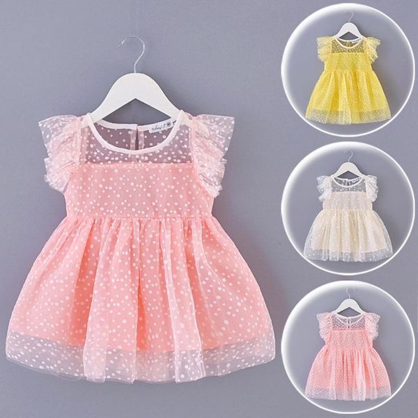 children clothes summer dress for girls toddler baby girls lace sleeve dot print tulle princess dress newborn clothes 2020, Red;yellow
children clothes summer dress for girls toddler baby girls lace sleeve dot print tulle princess dress newborn clothes 2020, Red;yellow
