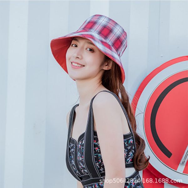 fisherman sunscreen female creative double-sided fisherman female literary plaid basin hat sunscreen hat, Blue;gray
fisherman sunscreen female creative double-sided fisherman female literary plaid basin hat sunscreen hat, Blue;gray