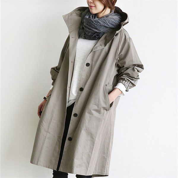 fashion ladies trench coat spring fall new british women hooded korean loose windbreaker medium long coat casual overcoat women, Tan;black
fashion ladies trench coat spring fall new british women hooded korean loose windbreaker medium long coat casual overcoat women, Tan;black