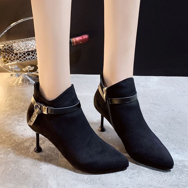 lady boots заклепки низкие каблуки пинетки женская обувь осень кожа пинетки bootee женщина 2019 круглый toe zipper узелок, Black
lady boots заклепки низкие каблуки пинетки женская обувь осень кожа пинетки bootee женщина 2019 круглый toe zipper узелок, Black