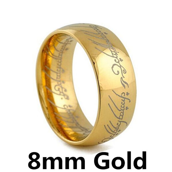 8mm gold movie rings titanium stainless steel gold ring for men and women, Slivery;golden
8mm gold movie rings titanium stainless steel gold ring for men and women, Slivery;golden