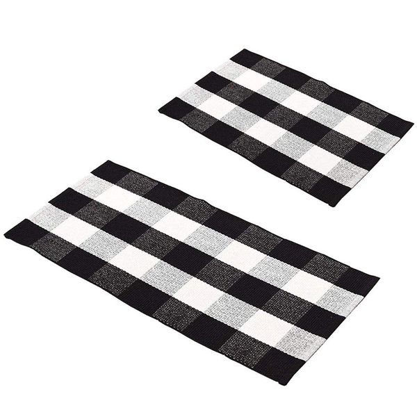 cushion/decorative pillow plaid area rugs set,washable black and white kitchen rug durable laundry runner cotton indoor braided throw mat
cushion/decorative pillow plaid area rugs set,washable black and white kitchen rug durable laundry runner cotton indoor braided throw mat