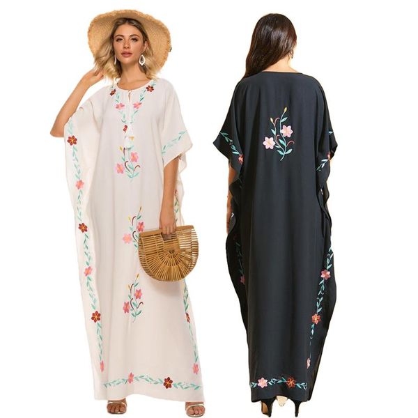ethnic clothing fashion women muslim abaya maxi dress vintage loose embroidery boho dresses holiday islamic jilbab turkey robe gown, Red
ethnic clothing fashion women muslim abaya maxi dress vintage loose embroidery boho dresses holiday islamic jilbab turkey robe gown, Red