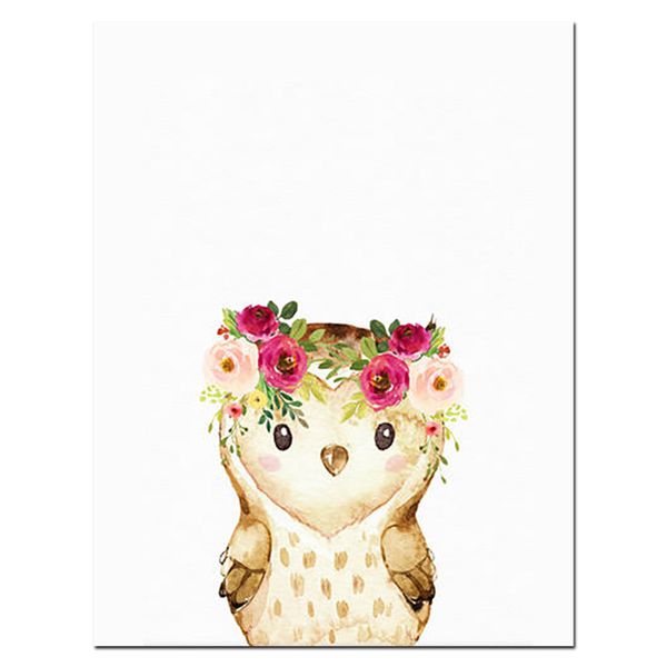 watercolor woodland animals wall art canvas painting floral flower poster prints nordic kids decoration picture for baby room
watercolor woodland animals wall art canvas painting floral flower poster prints nordic kids decoration picture for baby room