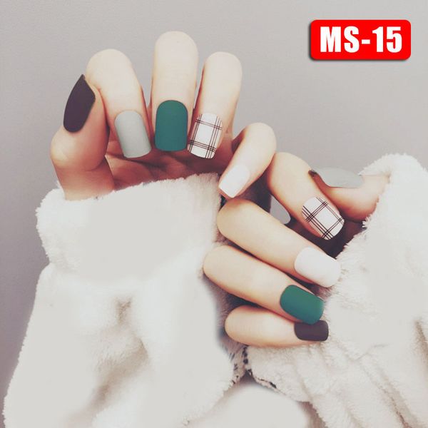 fashion 24pcs/set matte fake nails tips square type finish finger nail art tips decor nail art accessories -ms, Red;gold
fashion 24pcs/set matte fake nails tips square type finish finger nail art tips decor nail art accessories -ms, Red;gold