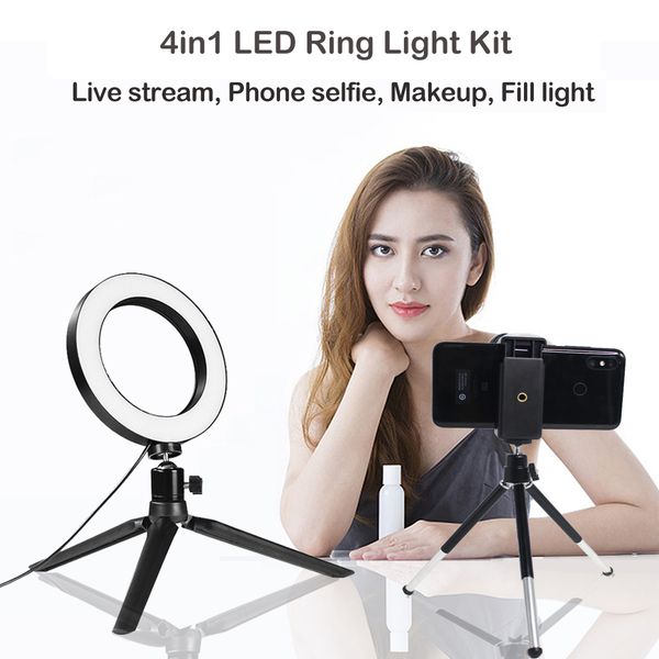 dimmable led selfie light pgraphy studio phone video with mini tripod usb plug live streaming camera phone ring lamp
dimmable led selfie light pgraphy studio phone video with mini tripod usb plug live streaming camera phone ring lamp