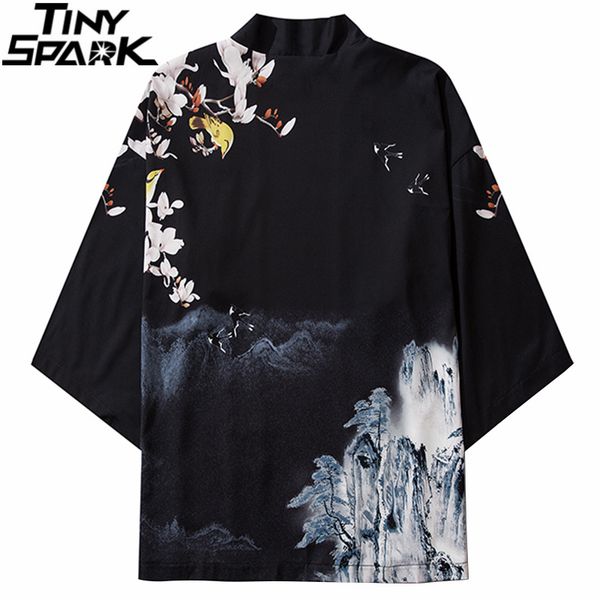 men's jackets japanese kimono jacket mountain painting print 2021 men harajuku streetwear coat casual thin gown japan style, Black;brown
men's jackets japanese kimono jacket mountain painting print 2021 men harajuku streetwear coat casual thin gown japan style, Black;brown