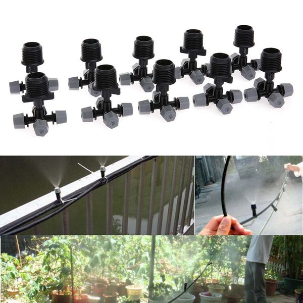 10pcs 4 outlet micro garden irrigation sprinklers spray nozzles cooling mist atomizaer for misting watering irrigation connector
10pcs 4 outlet micro garden irrigation sprinklers spray nozzles cooling mist atomizaer for misting watering irrigation connector